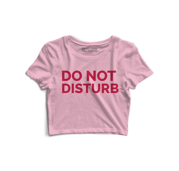 Do Not Disturb Graphic Crop Top