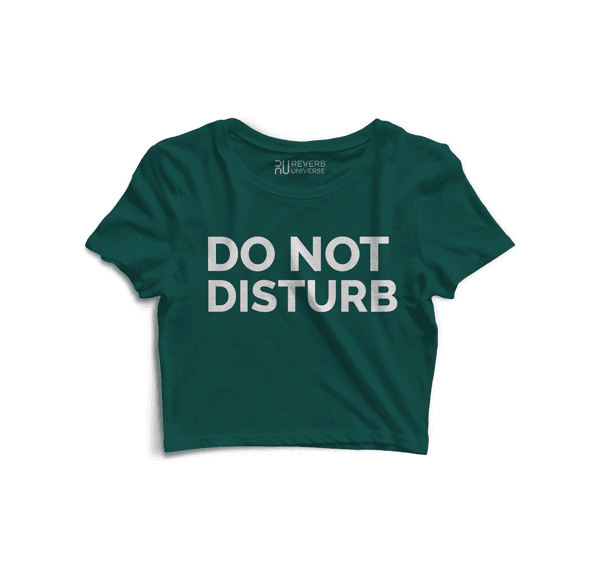 Do Not Disturb Graphic Crop Top