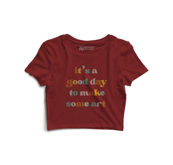 Its A Good Day Graphic Crop Top
