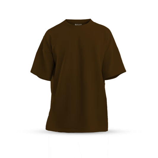Brown Oversized Basic T-shirt