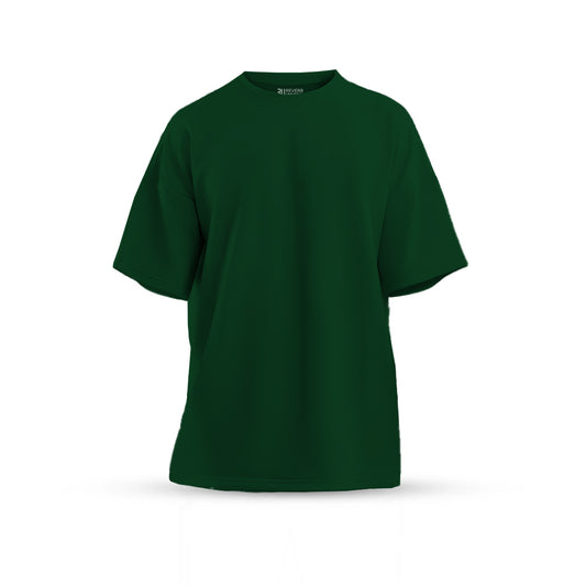 Bottle Green Oversized Basic T-shirt