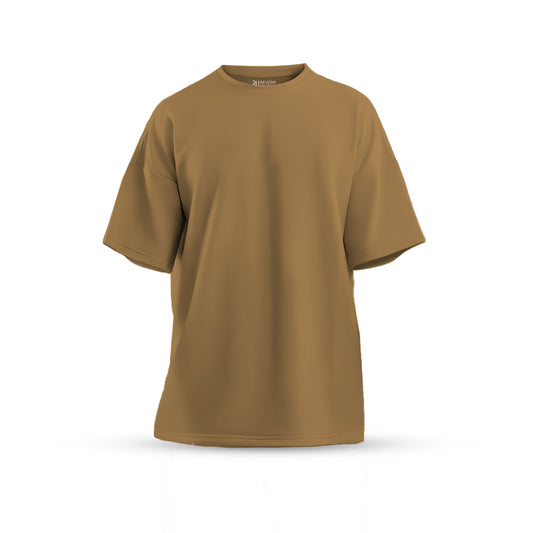 Coffee Brown Oversized Basic T-shirt