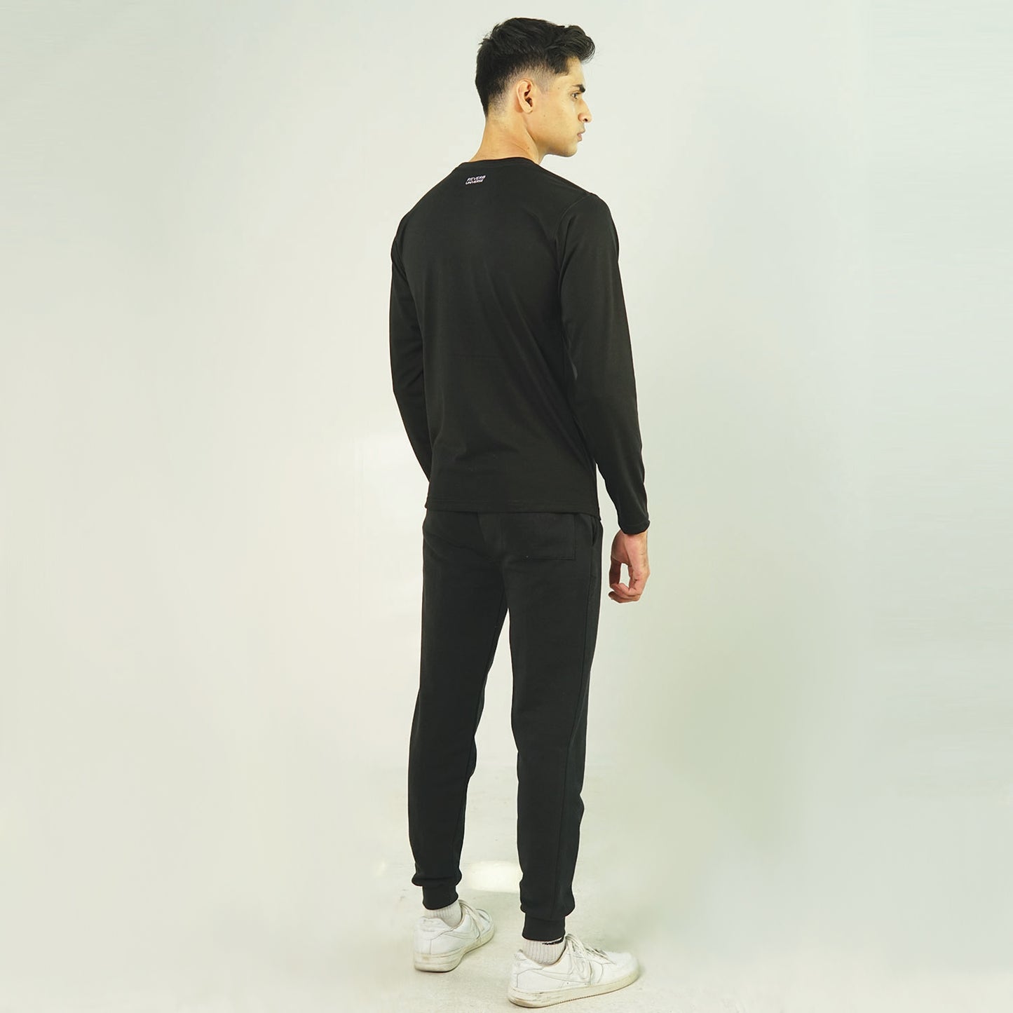Black Tracksuit Full Sleeve Tee
