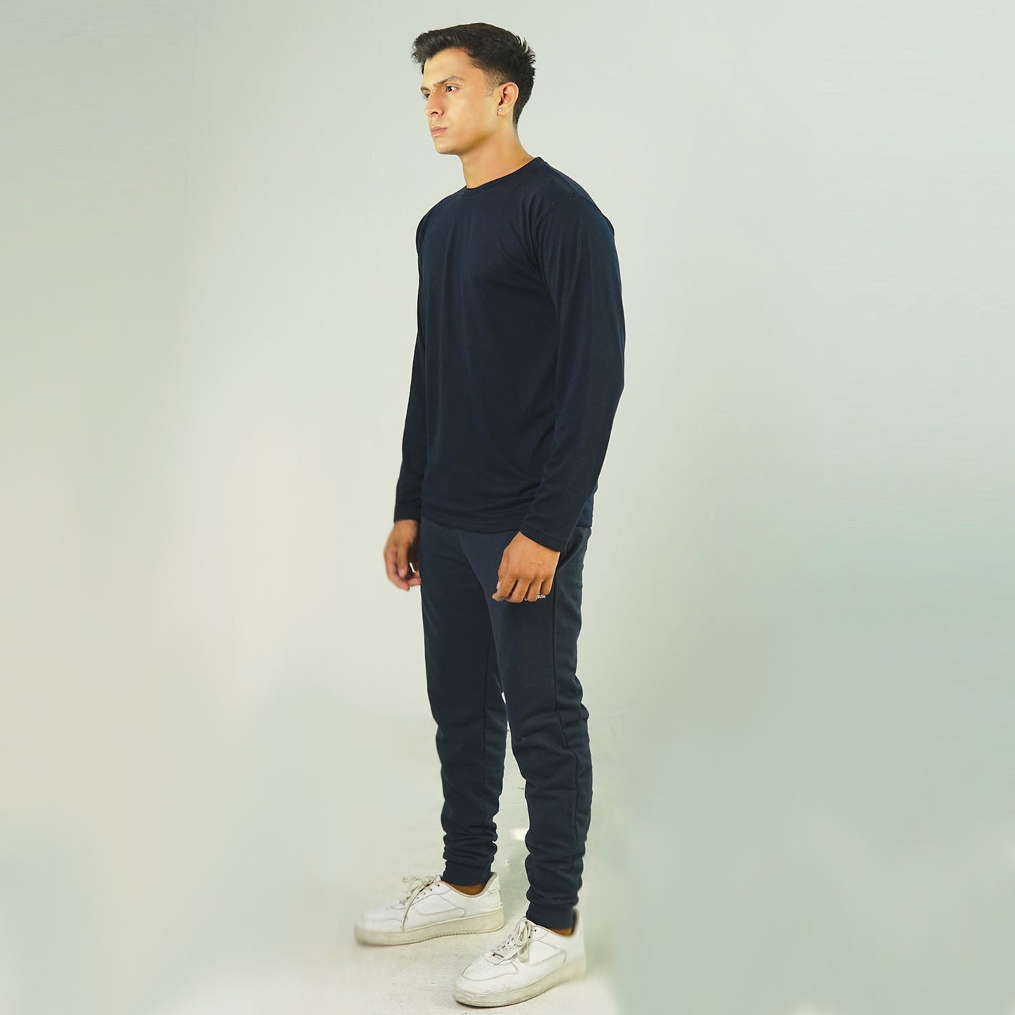 Navy Blue Tracksuit Full Sleeve Tee