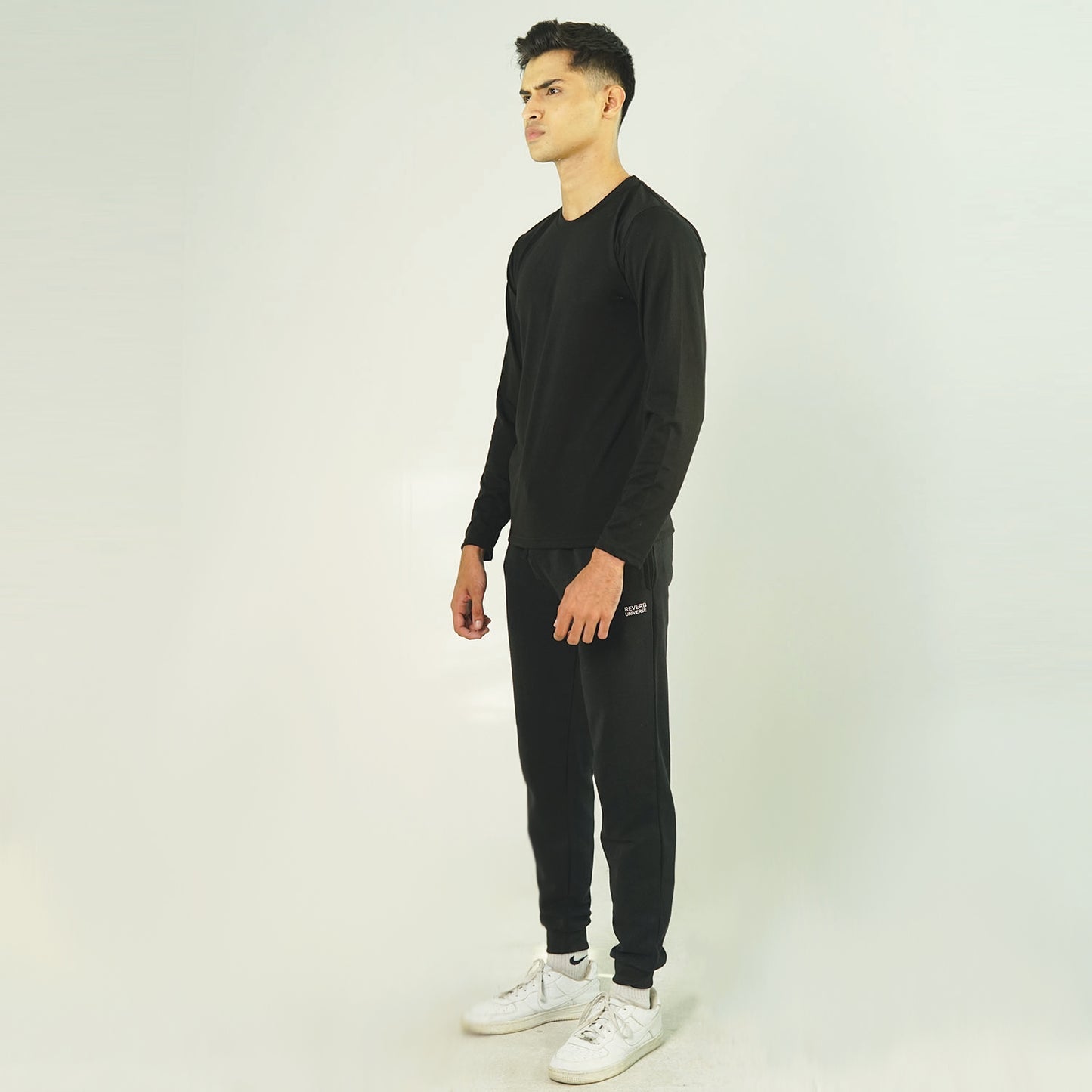 Black Tracksuit Full Sleeve Tee