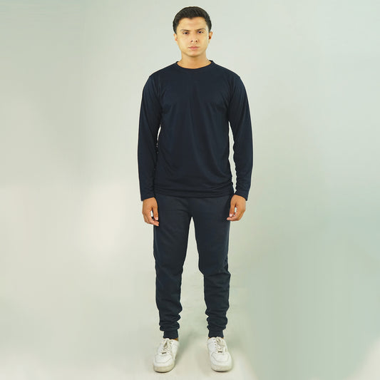 Navy Blue Tracksuit Full Sleeve Tee