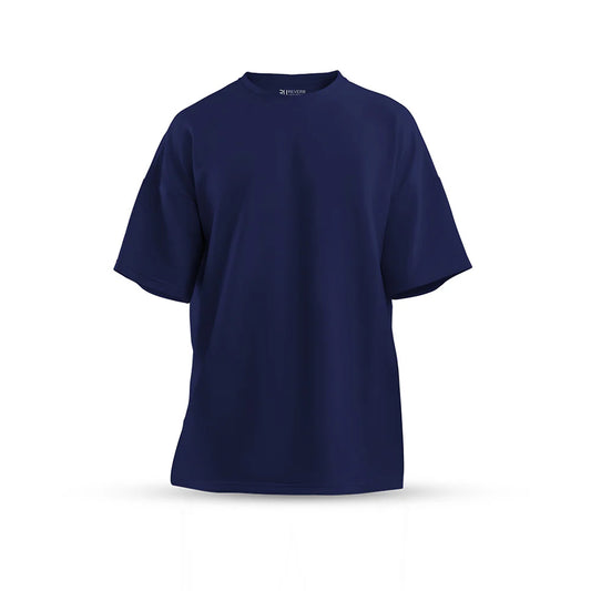 Navy Blue Oversized Basic T-shirt