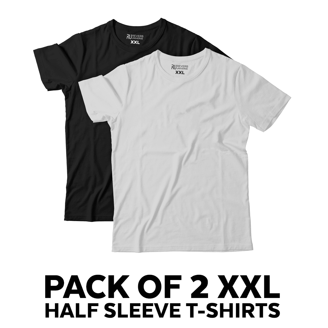 Women's Pack of 2 Basic Short Sleeve Relaxed Tees - XXL