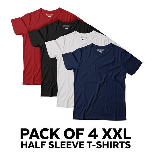 Women's Pack of 4 Basic Short Sleeve Relaxed Tees - XXL