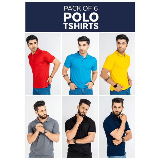 Pack of 6 Polo Tshirts