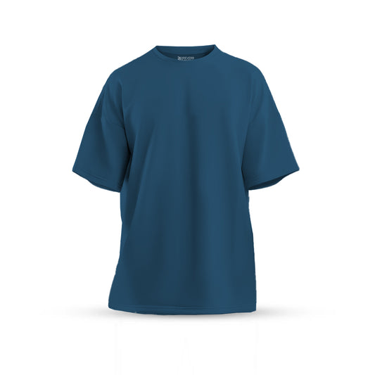 Petrolium Blue Oversized Basic T-shirt