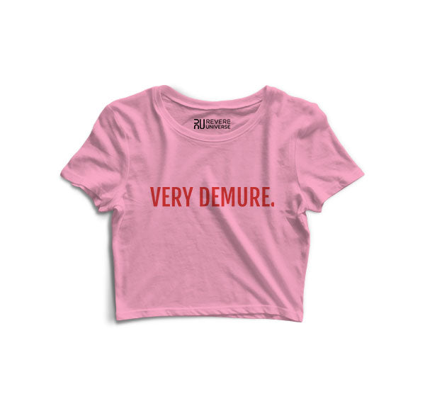 Very demure Graphic Crop Top