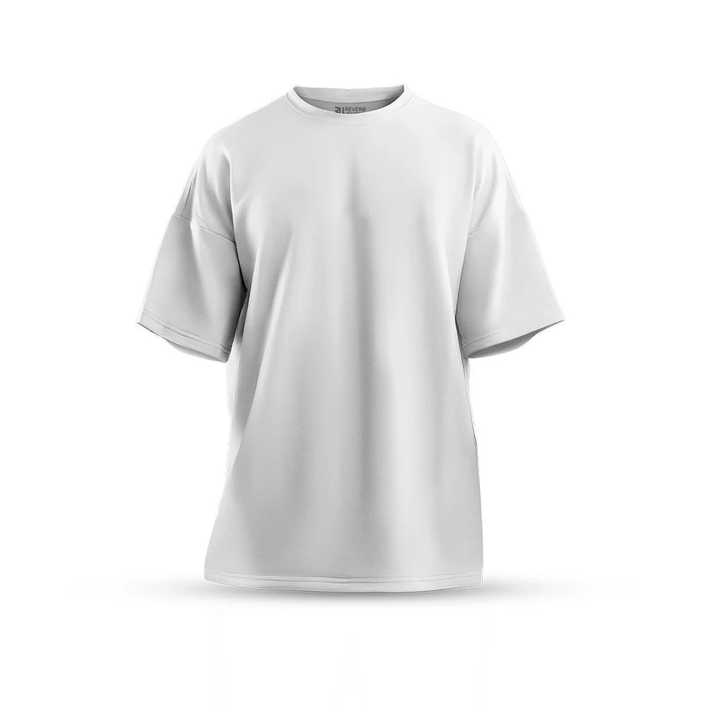 White Oversized Basic T-shirt