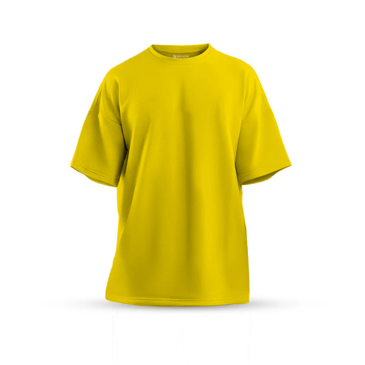Yellow Oversized Basic T-shirt