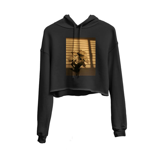 Faded Memories Graphic Cropped Hoodie