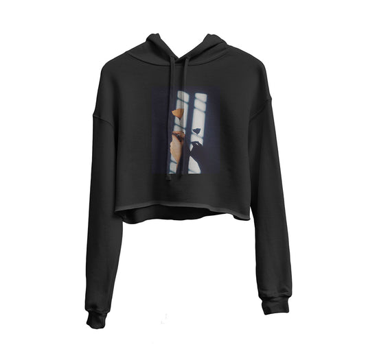 It's For You Graphic Cropped Hoodie