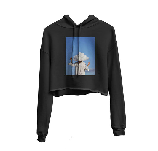 Dancing In The Wild Graphic Cropped Hoodie