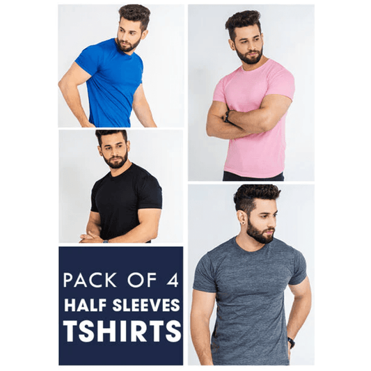 Pack of 4 Half Sleeve Tees