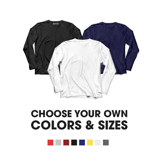 Women's Pack of 3 Basic Long Sleeve Relaxed Tees