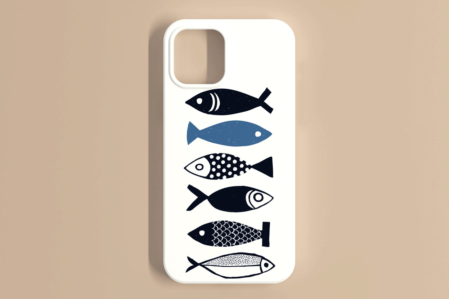 Retro Fishes Mobile Cover