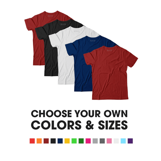 Women's Pack of 5 Basic Short Sleeve Relaxed Tees