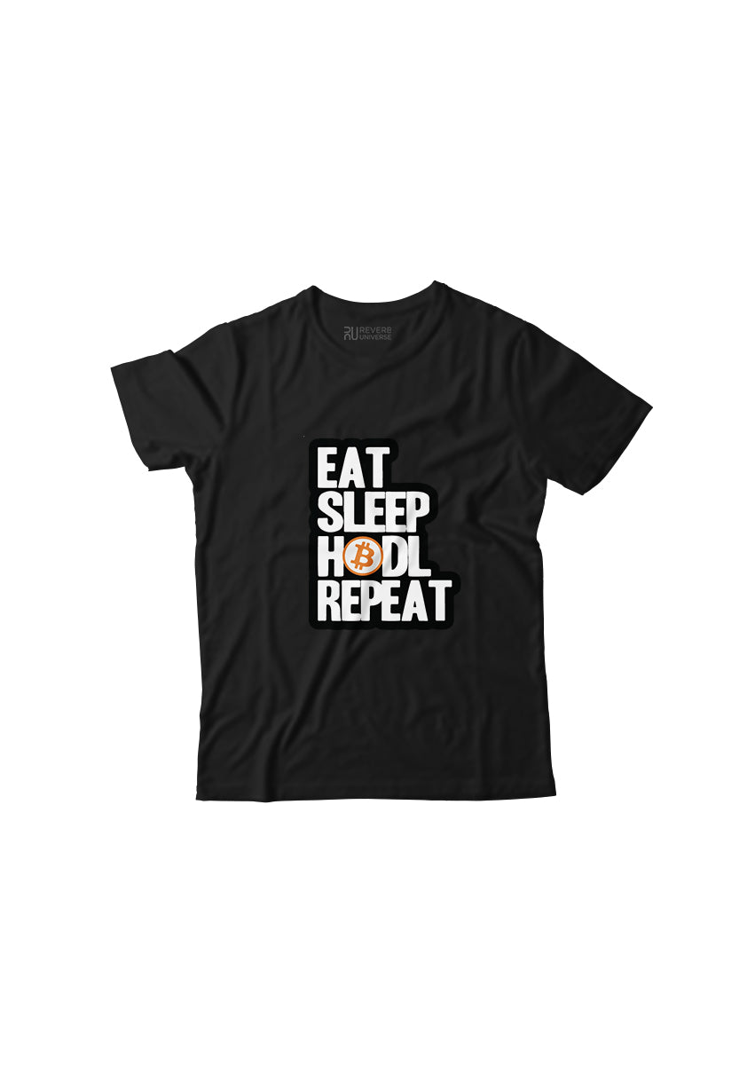 Eat Sleep Hodl Repeat Graphic Tee