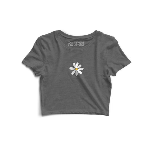 Daisy Flower Graphic Crop Top