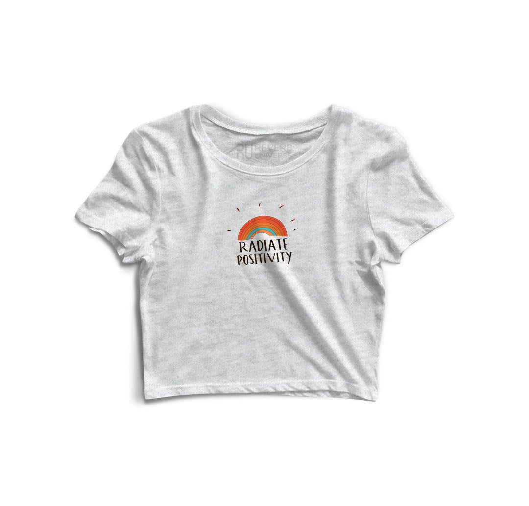 Radiate Positivity Graphic Crop Top