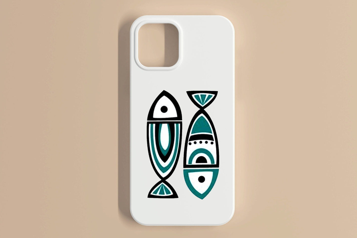 Retro Fish Mobile Cover