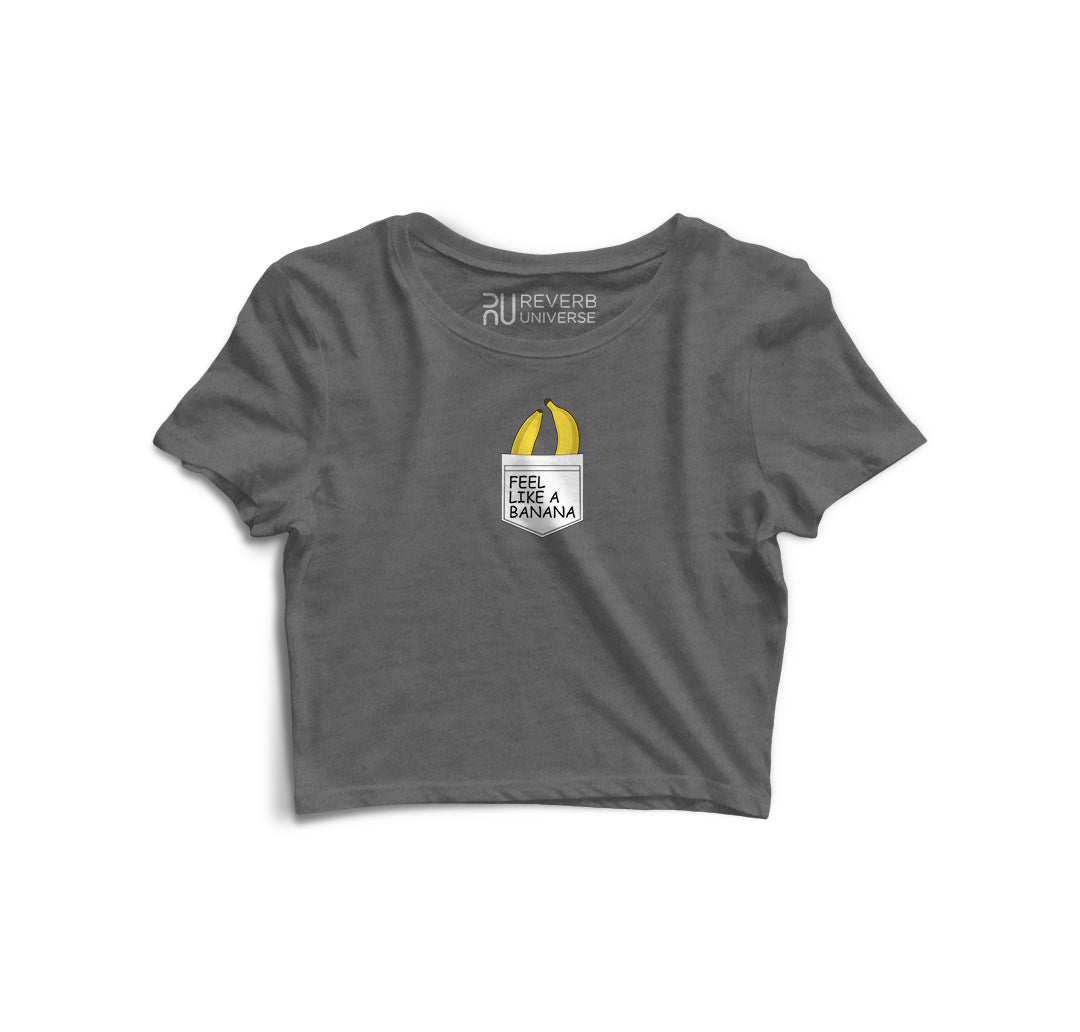 Feel Like Banana Graphic Crop Top
