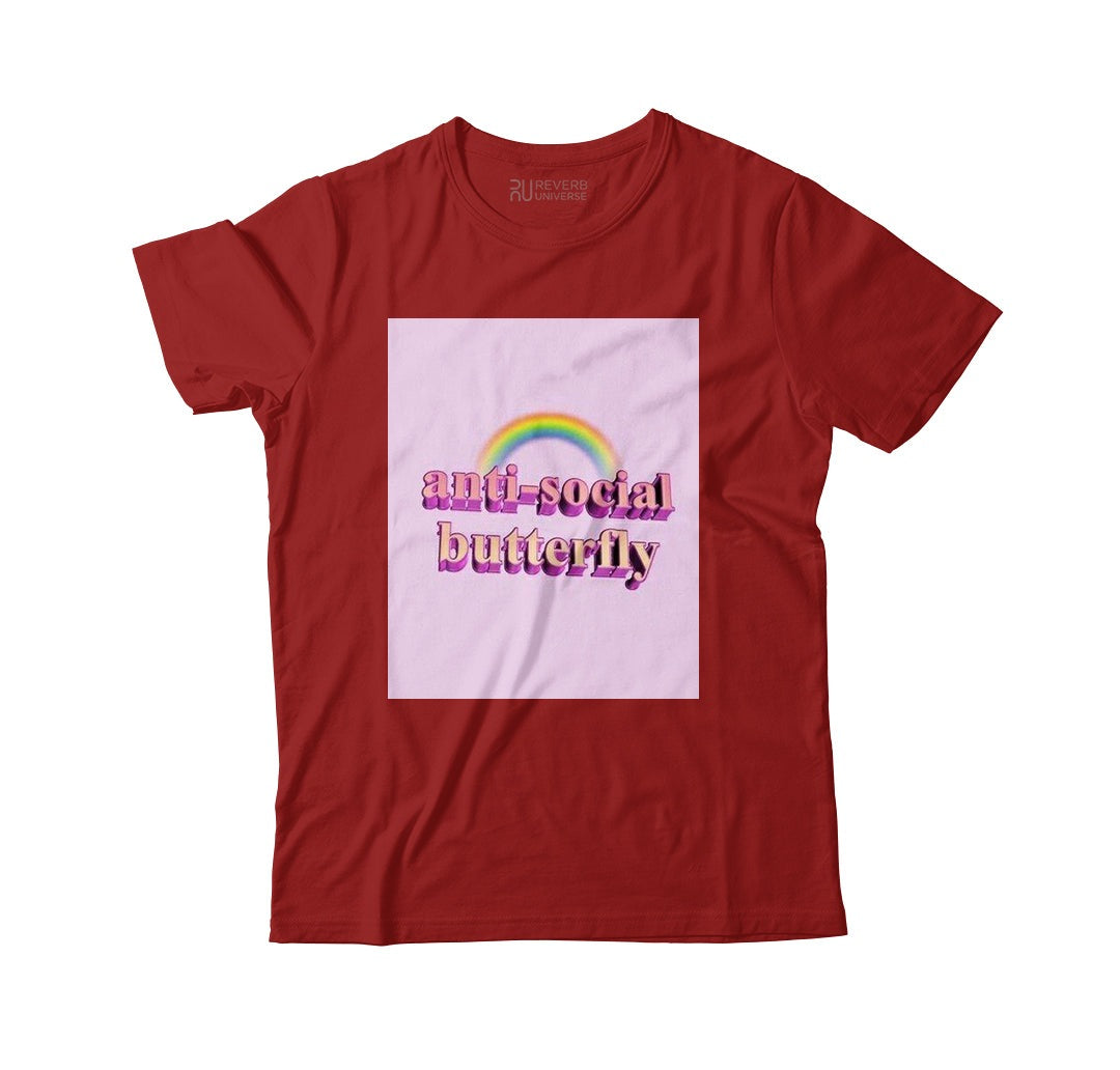 Anti-Social Butterfly Graphic Tee