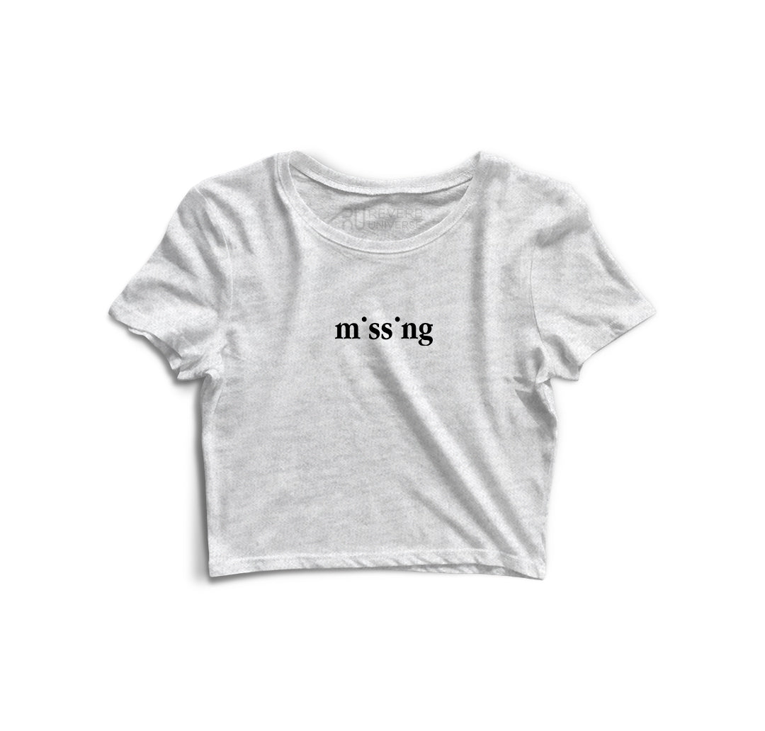 Missing Graphic Crop Top