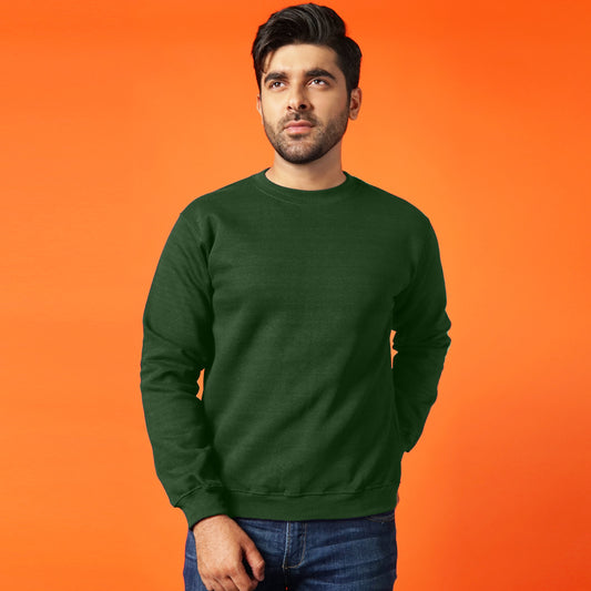 Basic Army Green Sweatshirt