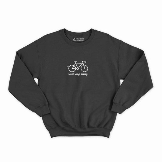 Never Stop Riding Graphic Sweatshirt