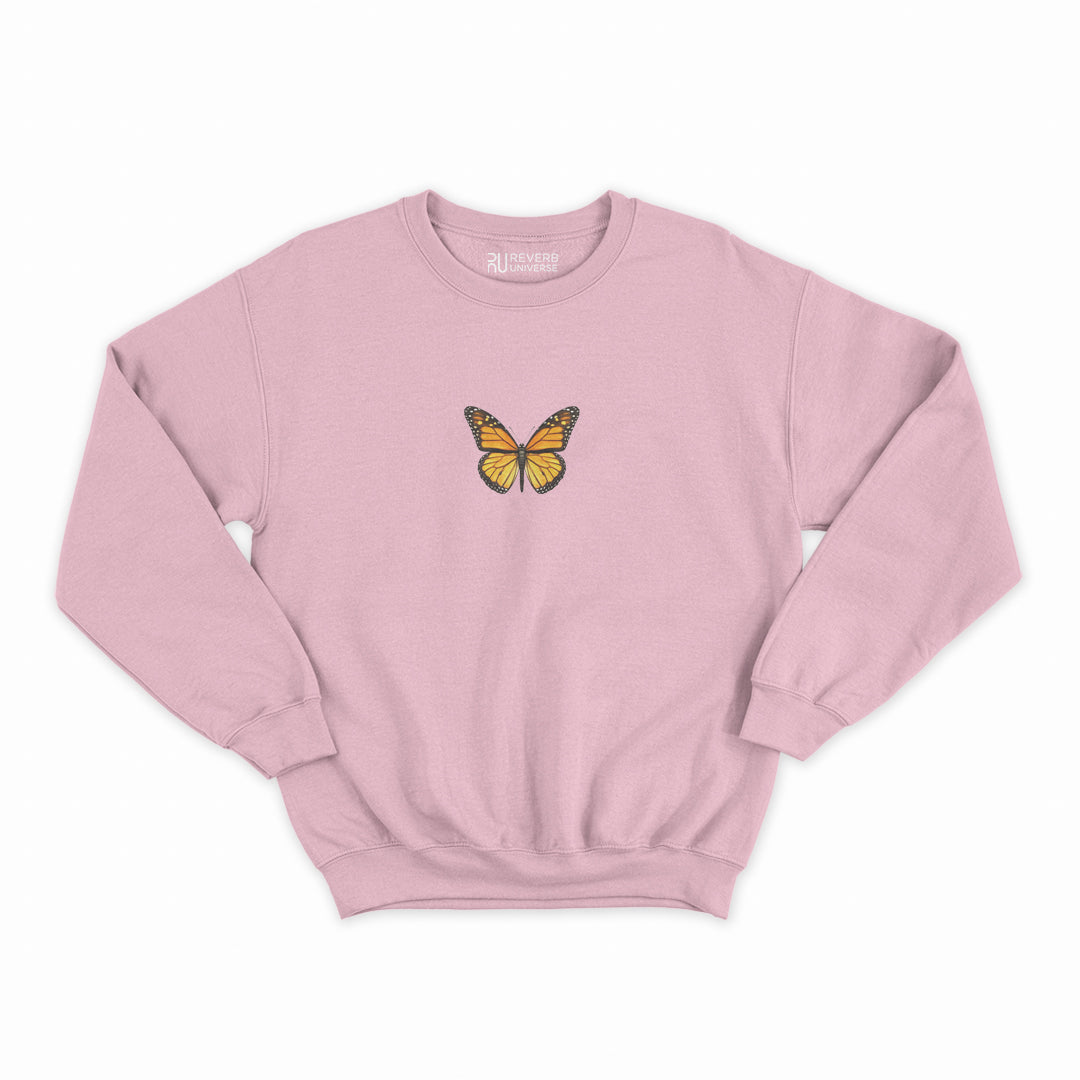 Golden Butterfly Graphic Sweatshirt