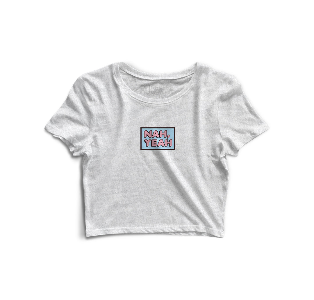 NAH YEAH Graphic Crop Top