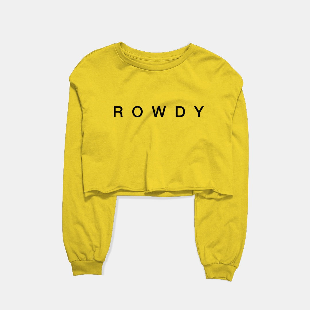 Rowdy Graphic Cropped Sweatshirt