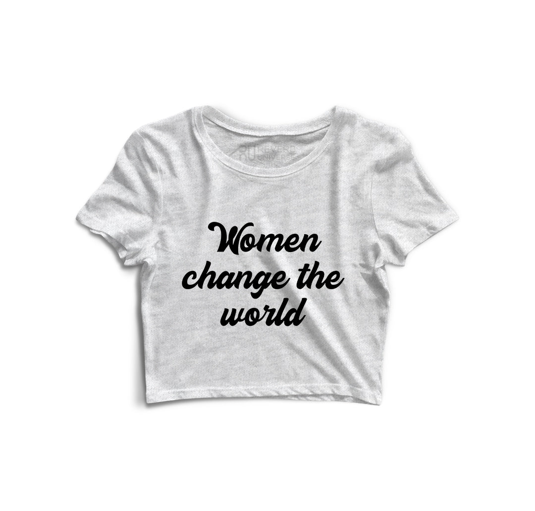 Women Change the World Women Graphic Crop Top
