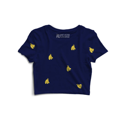 Bananas Graphic Fusion Crop Top