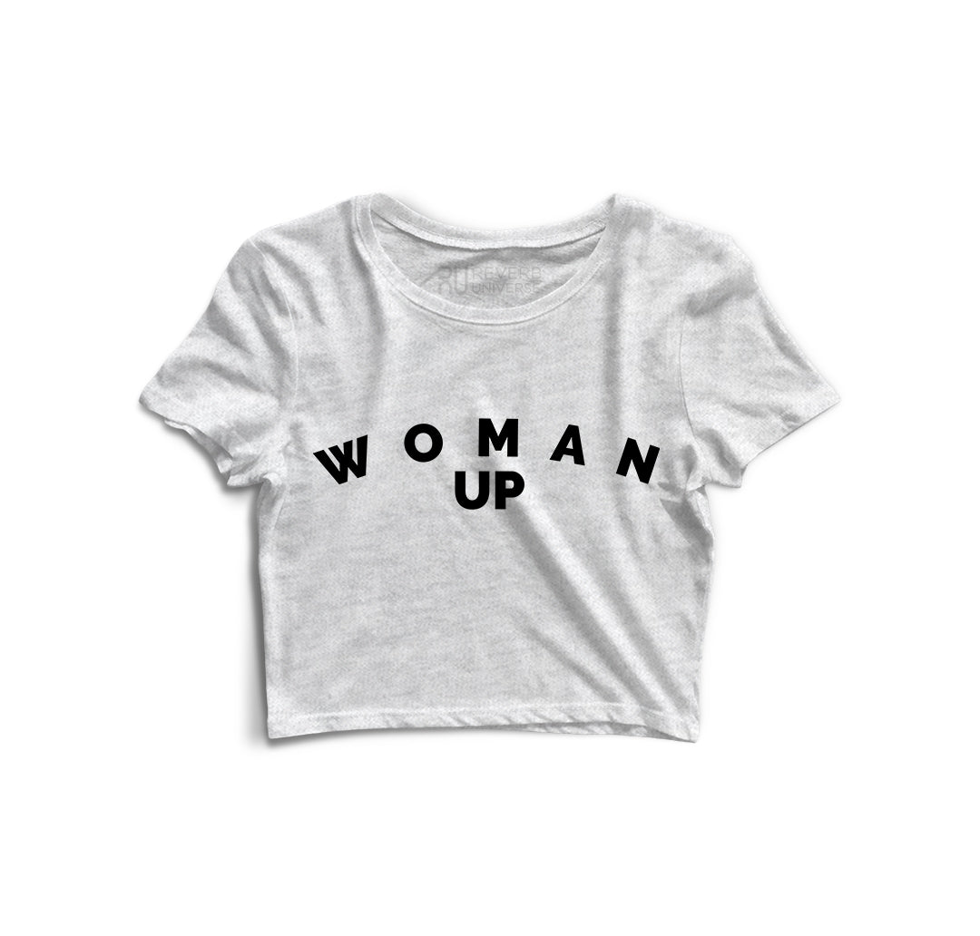 Woman Up Graphic Crop Top