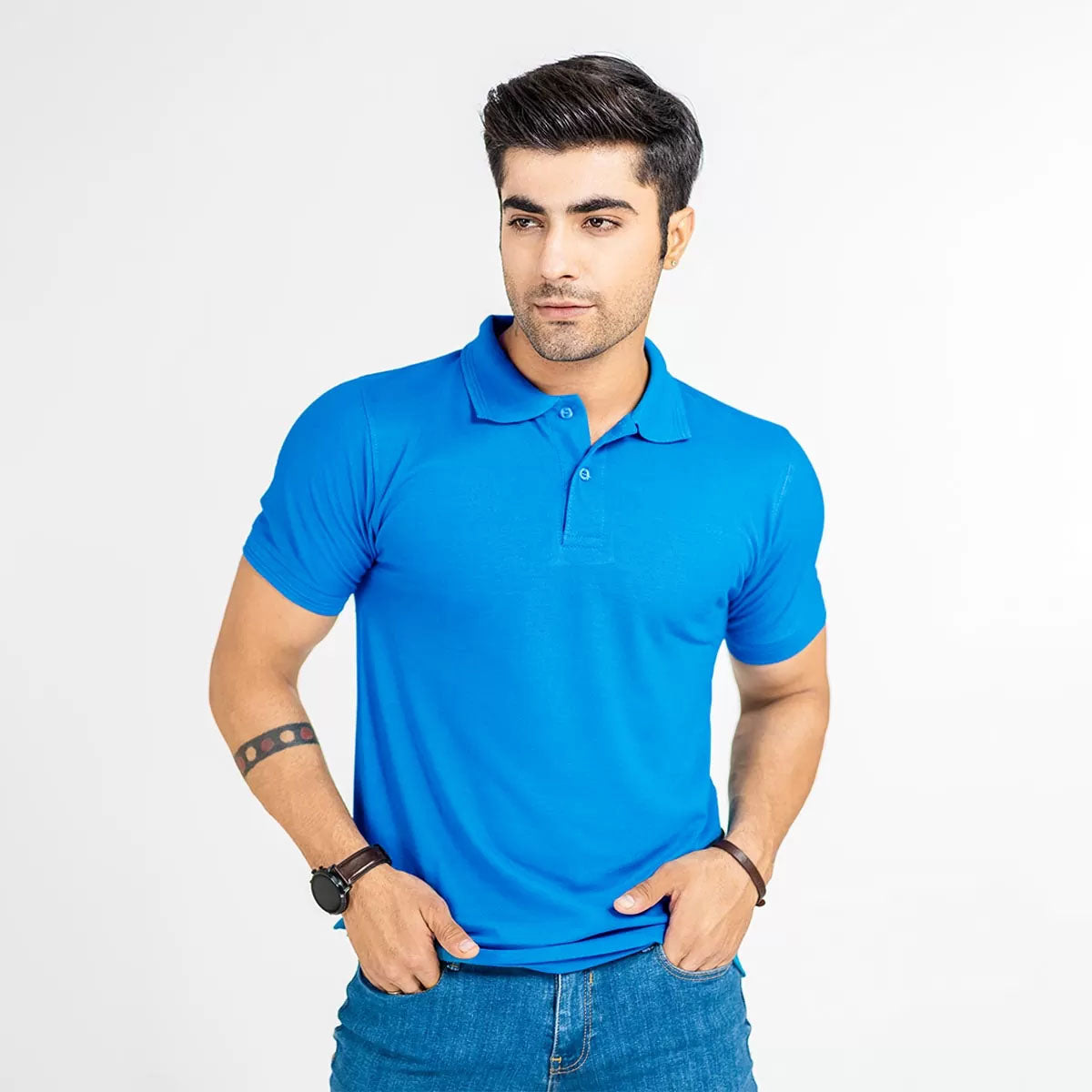 Sky Blue Unisex Polo Tshirt