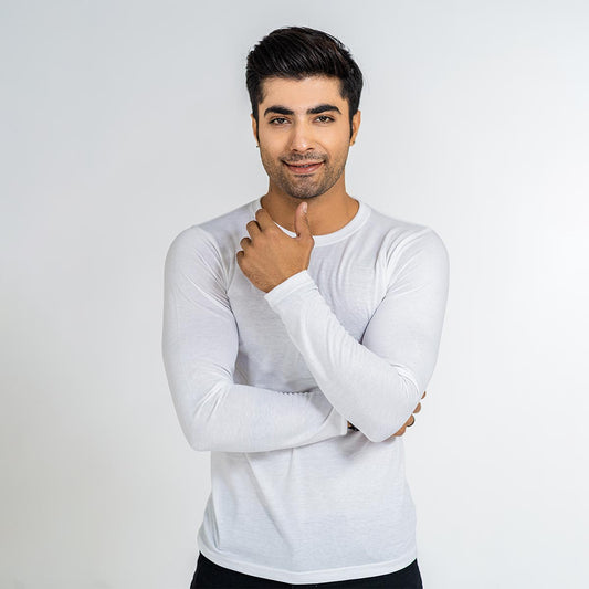Basic White Full Sleeve Tee