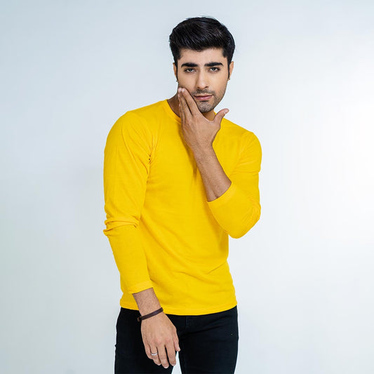 Basic Yellow Full Sleeve Tee