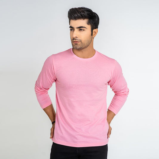 Basic Pink Full Sleeve Tee