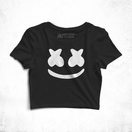 Marshmallow Graphic Crop Top