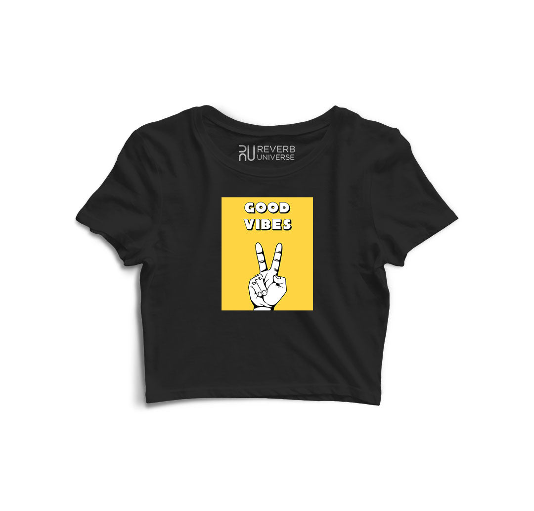 Good Vibes Graphic Crop Top