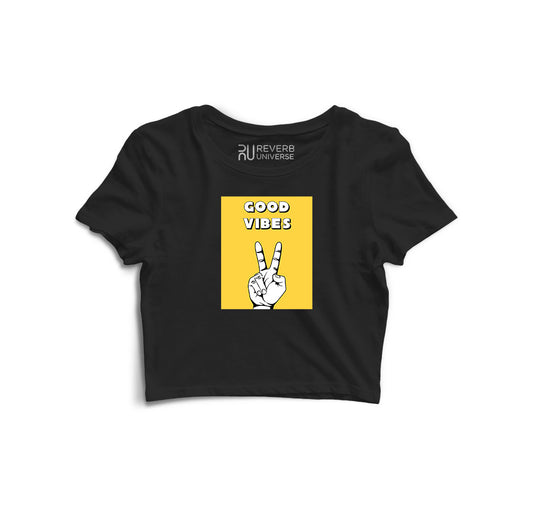Good Vibes Graphic Crop Top