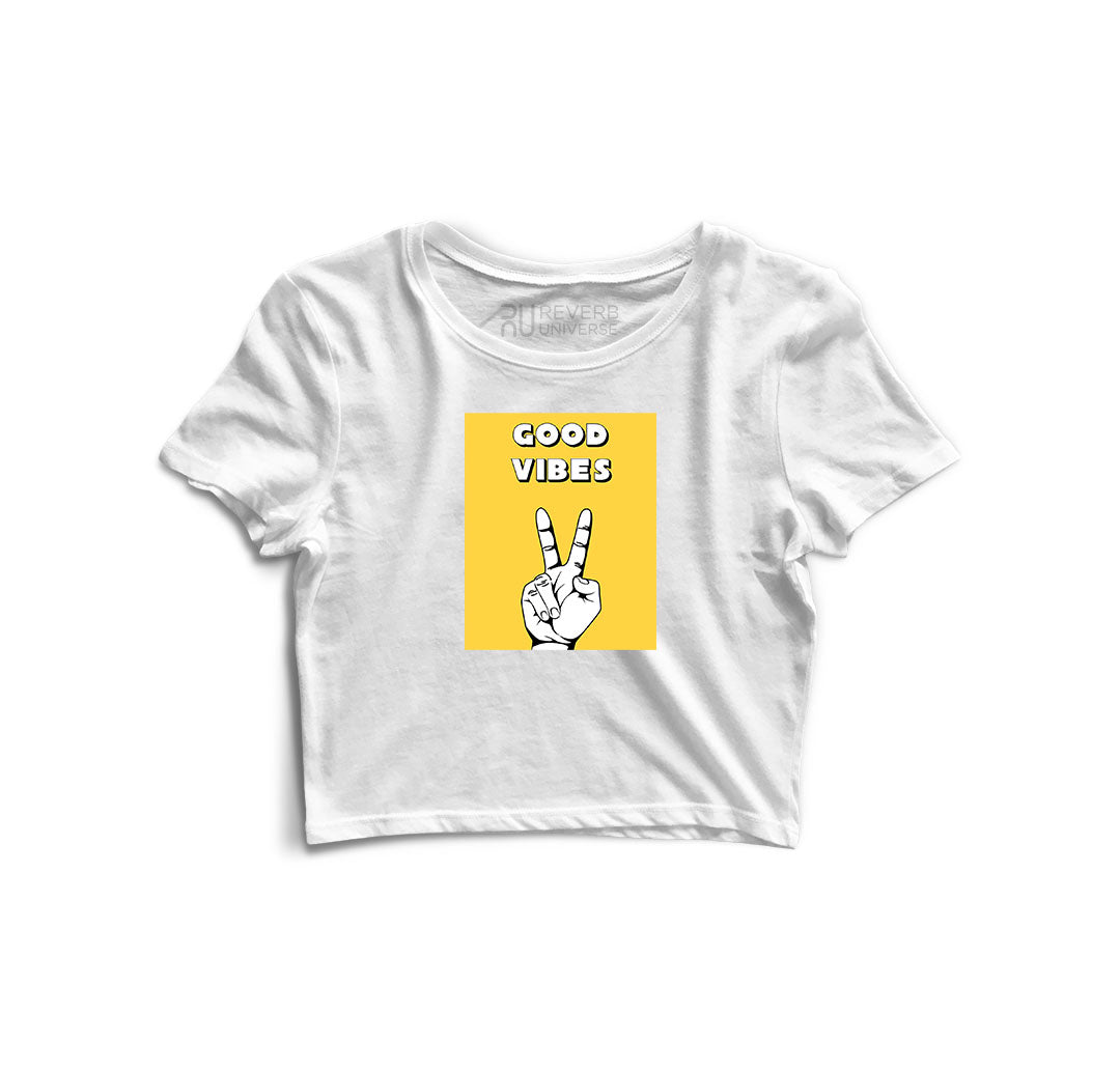 Good Vibes Graphic Crop Top