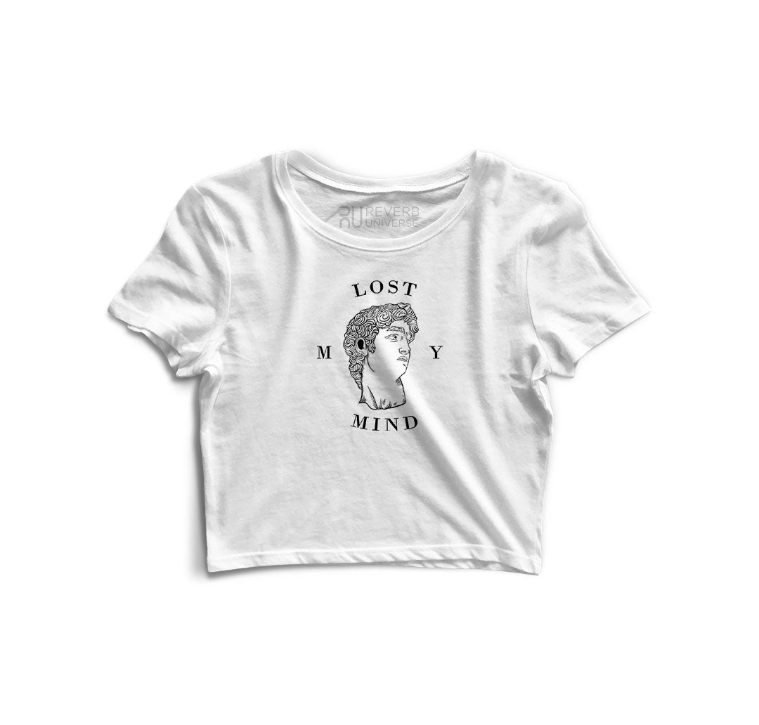 Lost My Mind -1 Graphic Crop Top