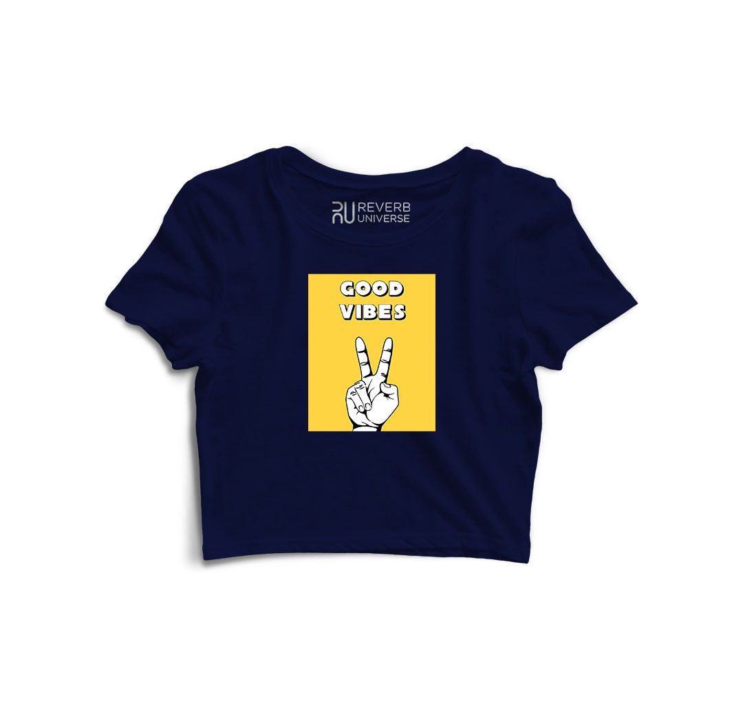 Good Vibes Graphic Crop Top